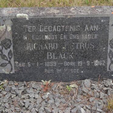 BLACK Richard Petrus 1889-1962