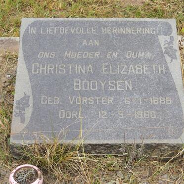 BOOYSEN Christina Elizabeth nee VORSTER 1888-1966