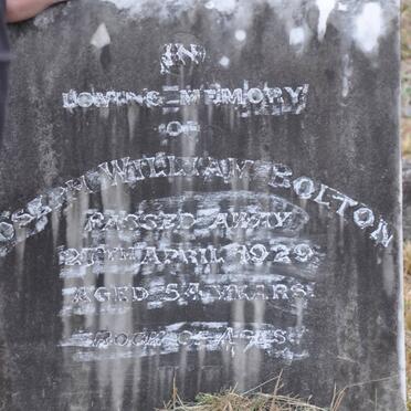 BOLTON Joseph William -1929