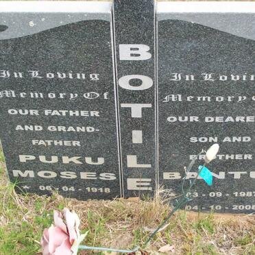 BOTILE Ruku Moses 1918- :: BOTILE Bantu 1987-2008
