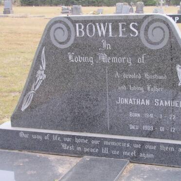 BOWLES Jonathan Samuel 1941-1989
