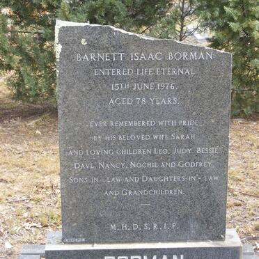 BORMAN Barnett Isaac -1976