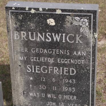 BRUNSWICK Siegfied 1943-1985