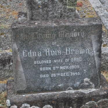 BROWN Edna Avis 1909-1945