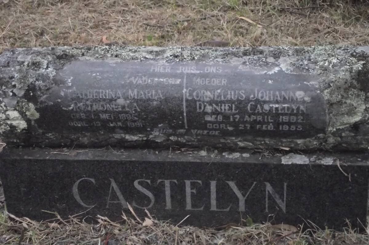 CASTELYN Cornelius Johannes Daniel 1882-1955 &amp; Catherina Maria Petronella 1895-1991