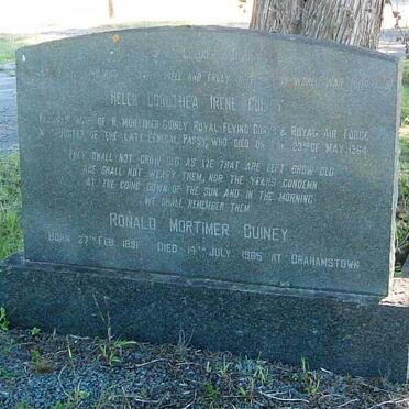 CUINEY Ronald Mortimer 18?1-1965 &amp; Helen Dorothea Irene PASSY -1964