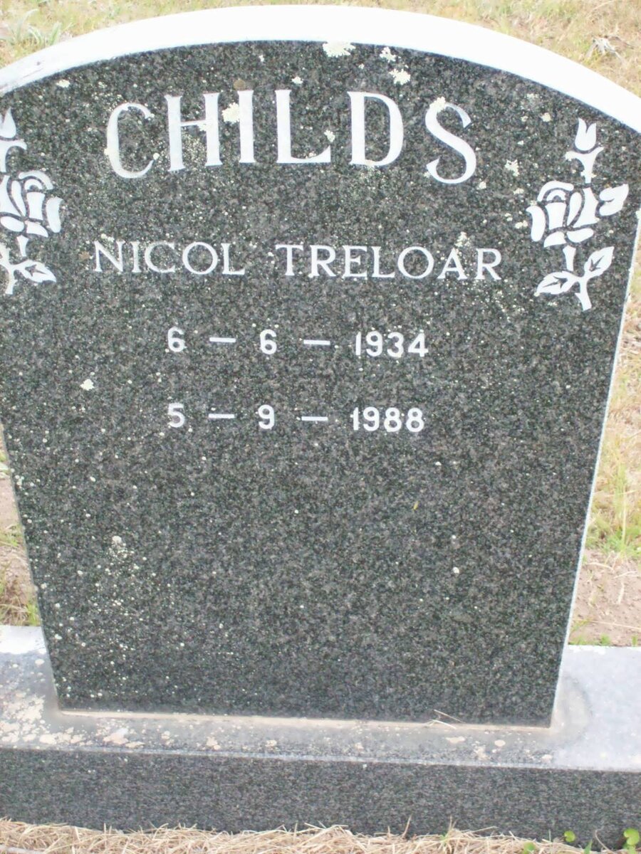 CHILDS Nicol Treloar 1934-1988