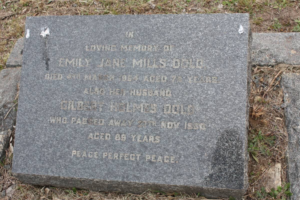 DOLD Gilbert Holmes -1960 &amp; Emily Jane Mills -1954