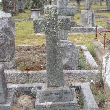 DRURY Edward Guy 1871- :: DRURY ? -1963 :: DRURY Jean Aytoun 1886-1961 