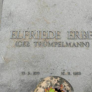 ERBE Elfrieda nee TRUMPELMANN 1915-1989