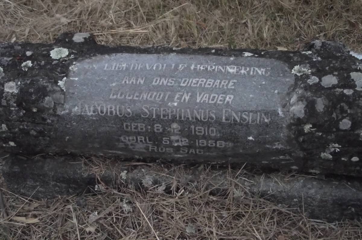 ENSLIN Jacobus Stephanus 1910-1958