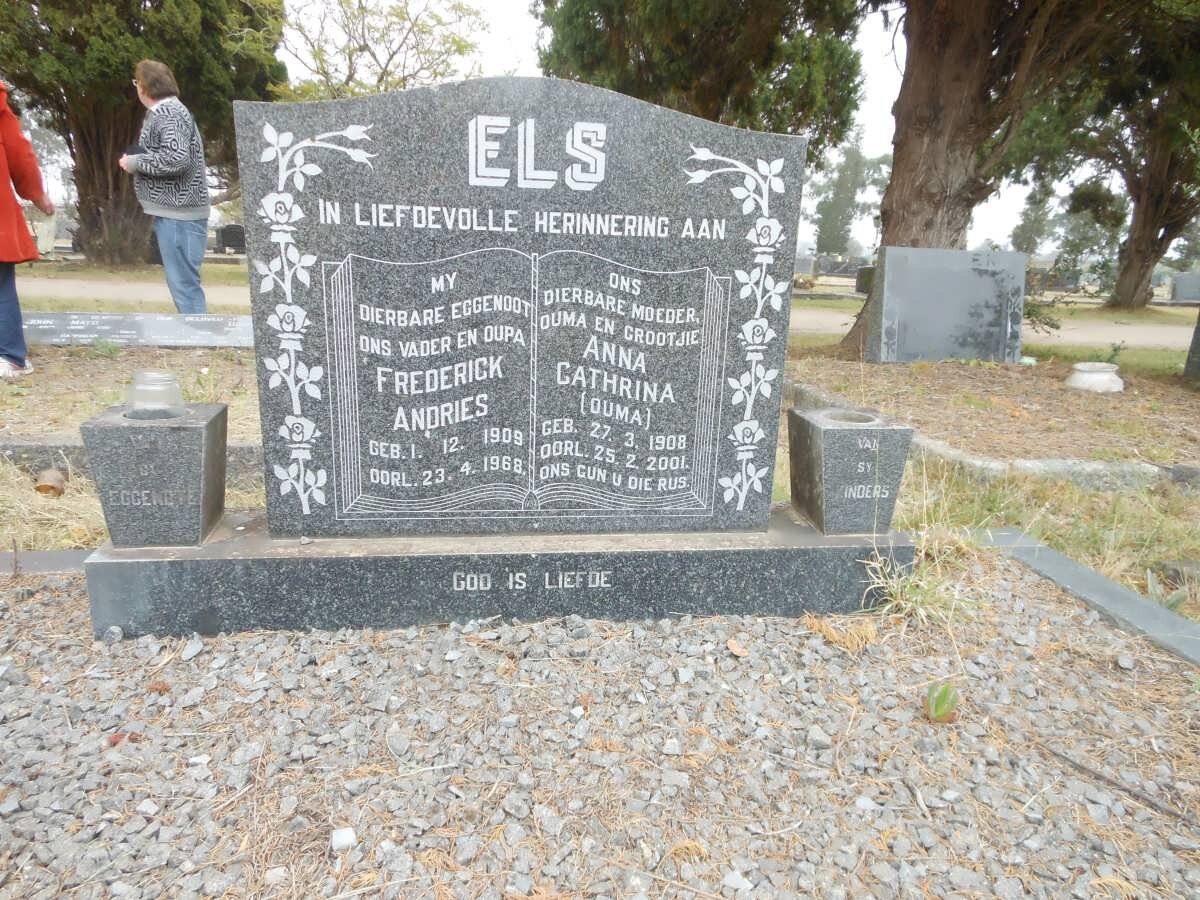 ELS Frederick Andries 1909-1968 &amp; Anna Catharina 1908-2001