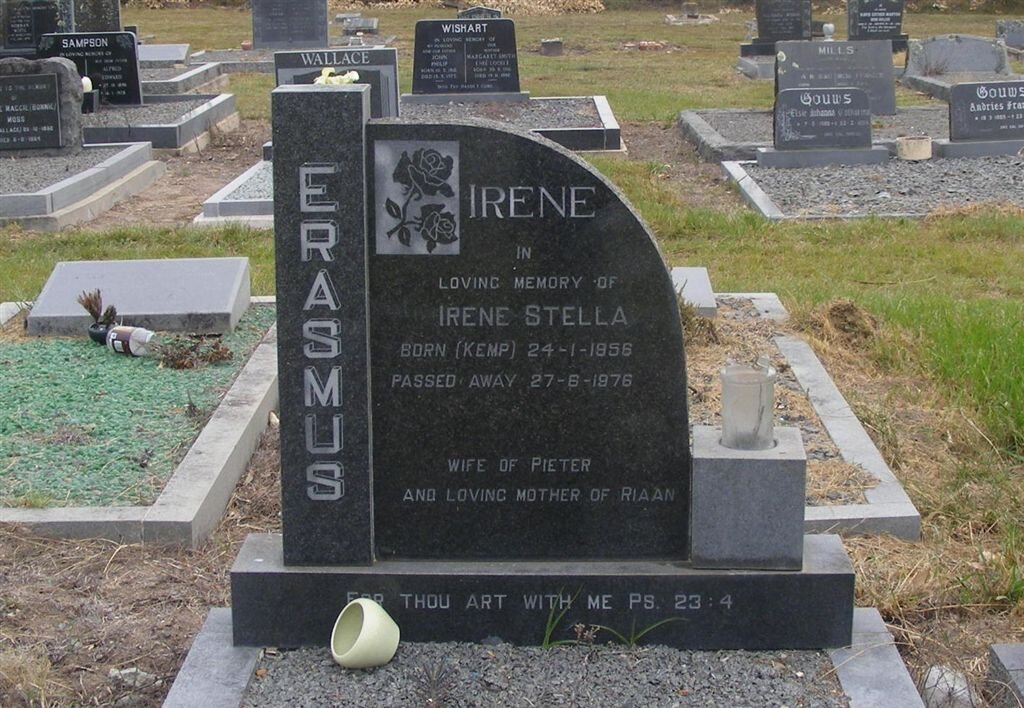 ERASMUS Irene Stella nee KEMP 1956-1976