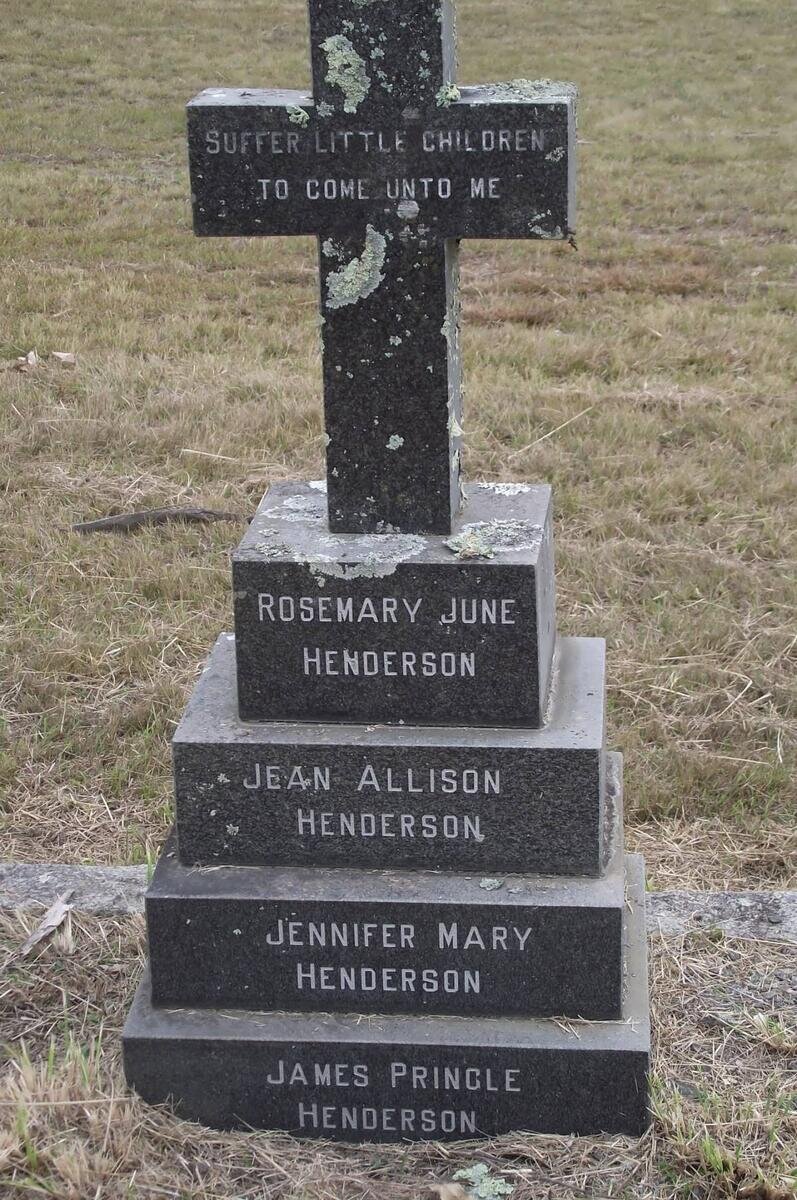 HENDERSON Rosemary June :: HENDERSON Jean Allison :: HENDERSON Jennifer Mary :: HENDERSON James Pringle