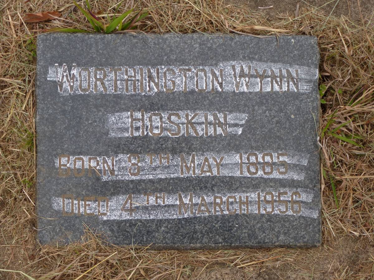 HOSKIN Worthington Wynn 1885-1956