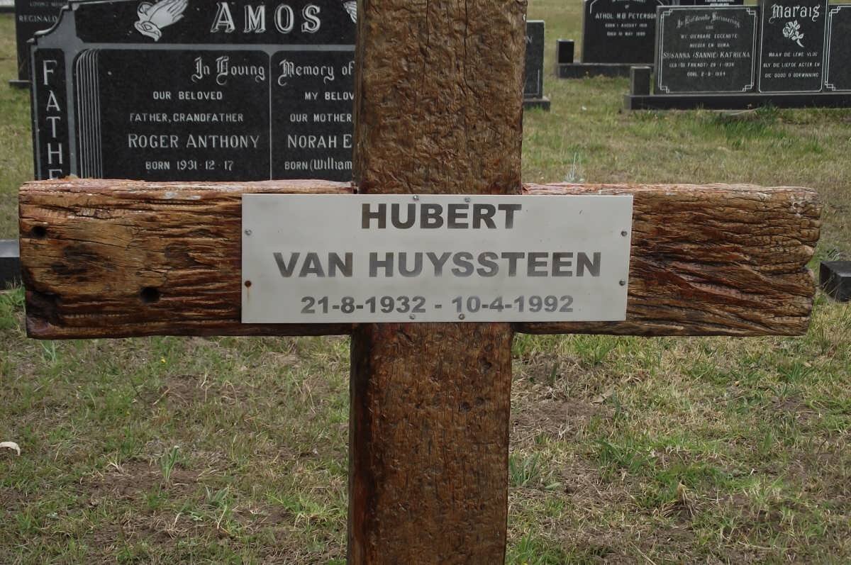 HUYSSTEEN Hubert, van 1932-1992