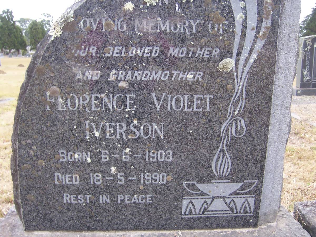 IVERSON Florence Violet 1903-1990