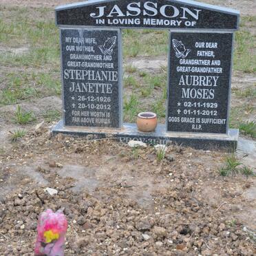 JASSON Aubrey Moses 1929-2012 &amp; Stephanie Janette 1926-2012