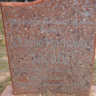 JACOBS Charlie Mathewis 1948-2011