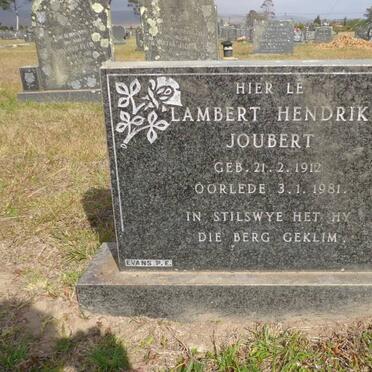 JOUBERT Lambert Hendrik 1912-1981