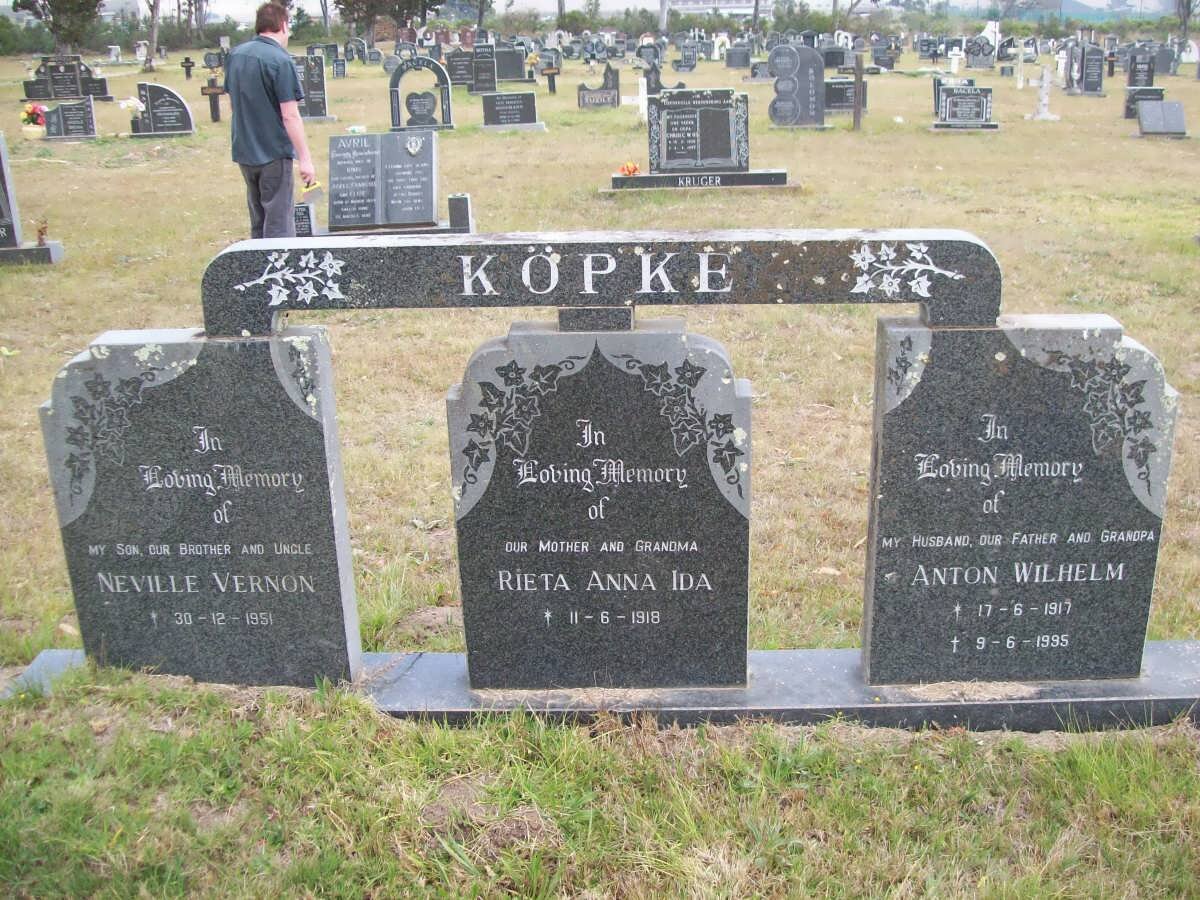 KÖPKE Anton Wilhelm 1917-1995 &amp; Rieta Anna Ida 1918- :: KÖPKE Neville Vernon 1951-