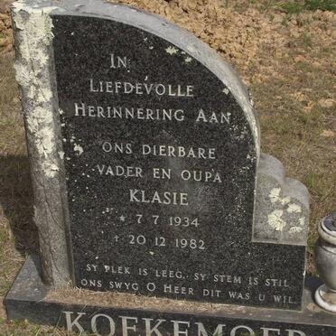 KOEKEMOER Klasie 1934-1982