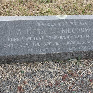KILCOMMONS Aletta J. nee TRUTER 1884-1974