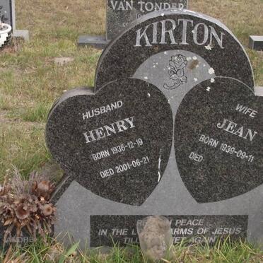 KIRTON Henry 1936-2001 &amp; Jean 1939-