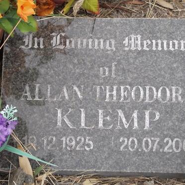 KLEMP Allan Theodore 1925-2008