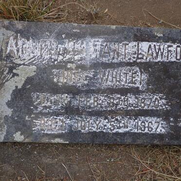 LAWFORD Agnes Gamant nee WHITE 1870-1967