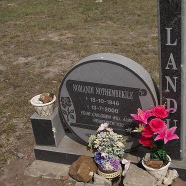 LANDU Nomandi Nothembekile 1946-2000