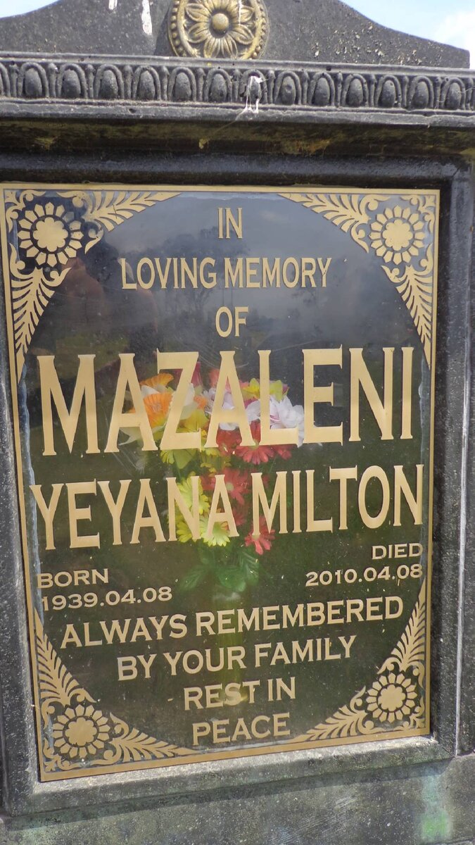 MAZALENI Yeyana Milton 1939-2010