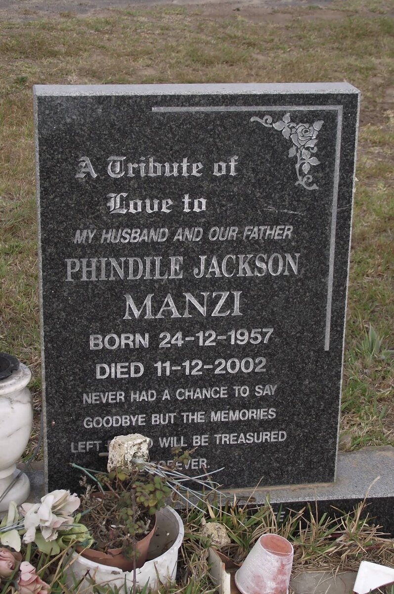 MANZI Phindile Jackson 1957-2002