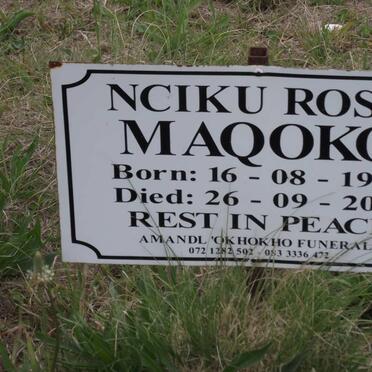 MAQOKO Nciku Rosy 1923-2010