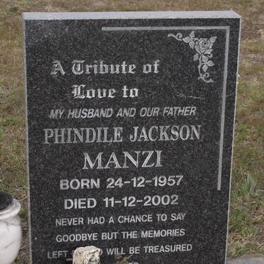 MANZI Phindile Jackson 1957-2002