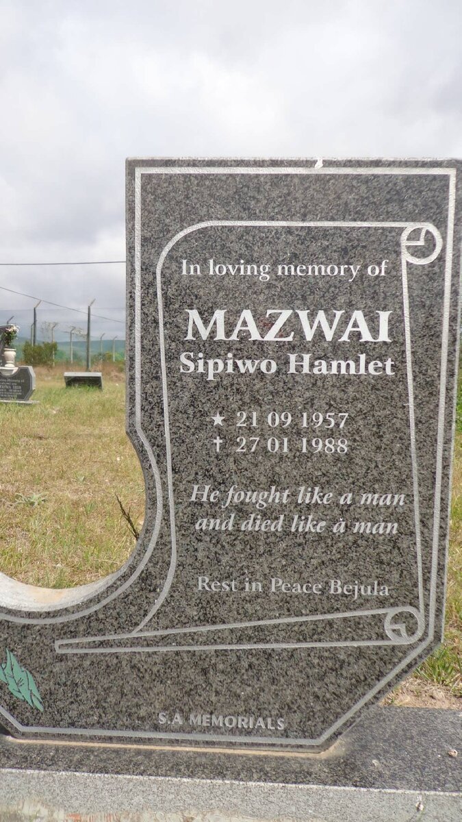 MAZWAI Sipiwo Hamlet 1957-1988