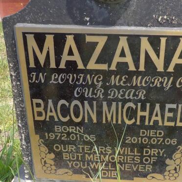 MAZANA Bacon Michael 1972-2010