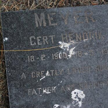 MEYER Gert Hendrik 1900-1991