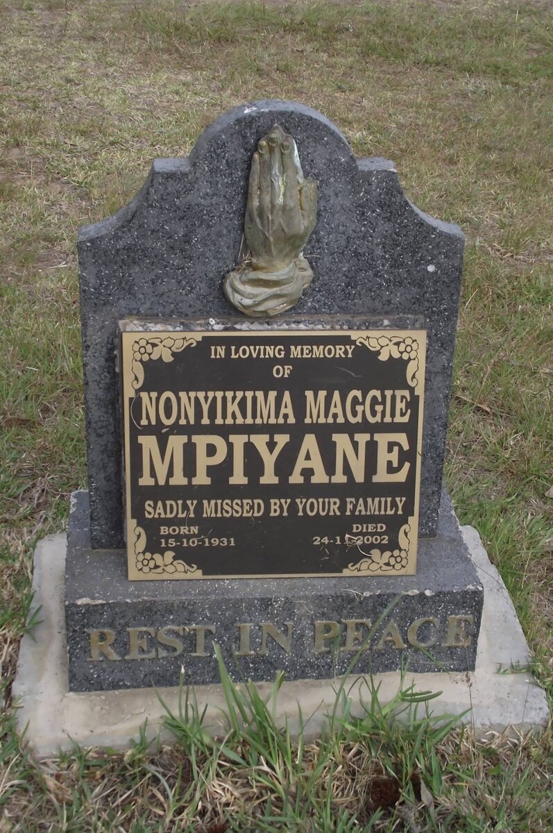 MPIYANE Nonyikima Maggie 1931-2002
