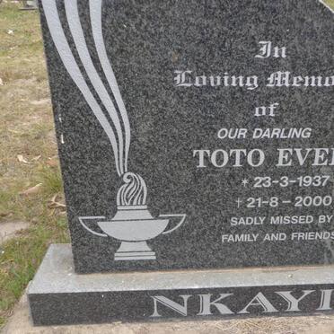 NKAYI Toto Evelyn 1937-2000