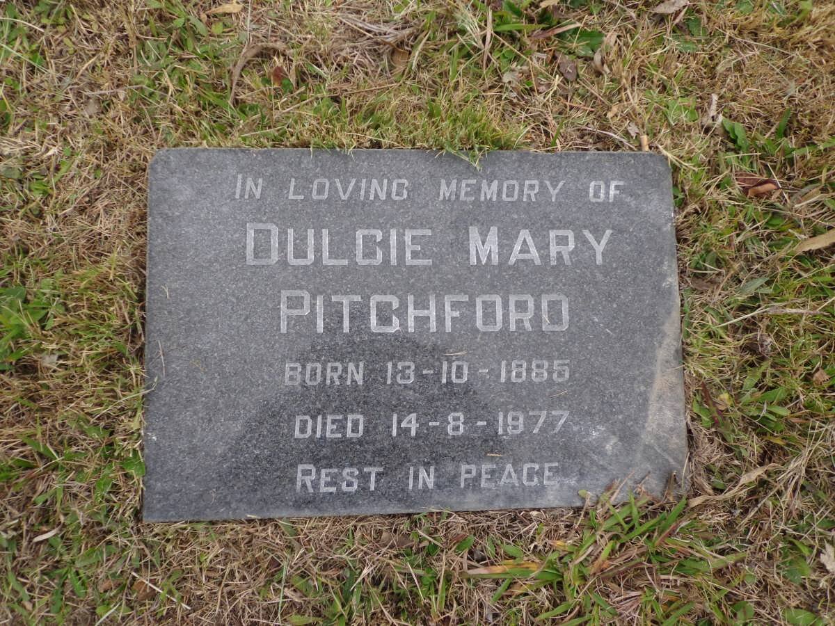 PITCHFORD Dulcie Mary 1885-1977