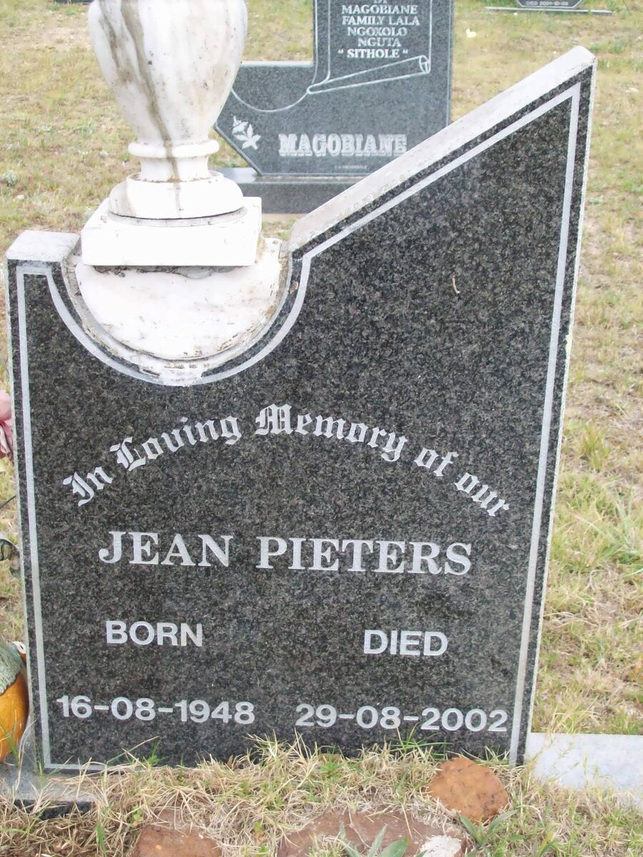 PIETERS Jean 1948-2002
