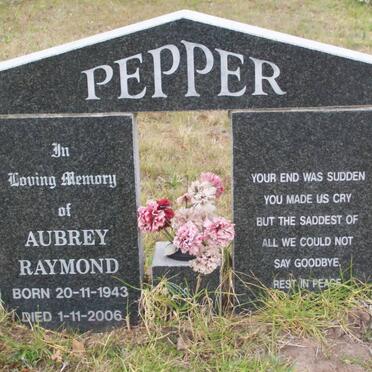 PEPPER Aubrey Raymond 1943-2006