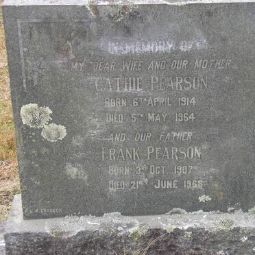 PEARSON Frank 1907-1968 &amp; Cathie 1914-1964