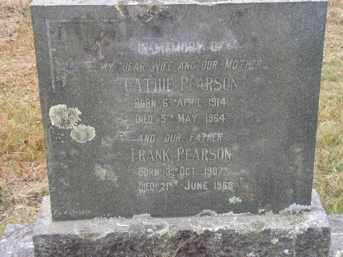PEARSON Frank 1907-1968 &amp; Cathie 1914-1964