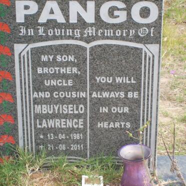 PANGO Mbuyiselo Lawrence 1981-2011