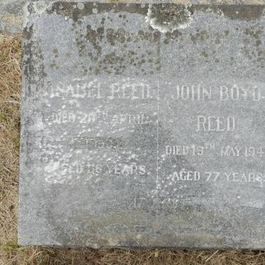 REED John Boyd -1945 &amp; Isabel -1939