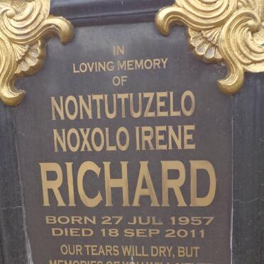 RICHARD Nontutuzelo Noxolo Irene 1957-2011