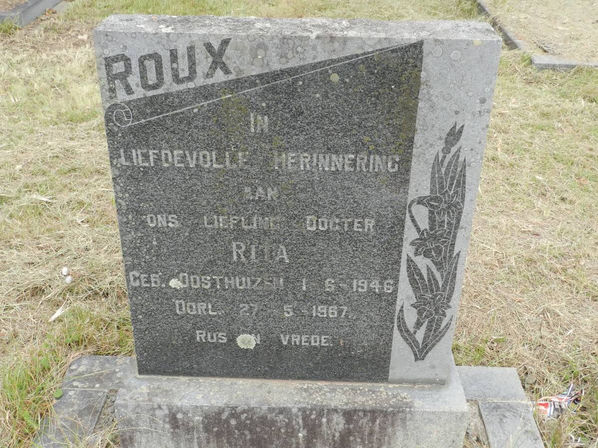 ROUX Rita nee OOSTHUIZEN 1946-1967