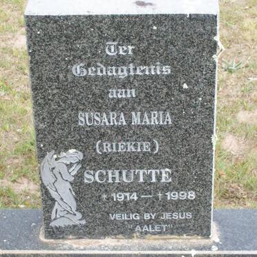 SCHUTTE Susara Maria 1914-1998
